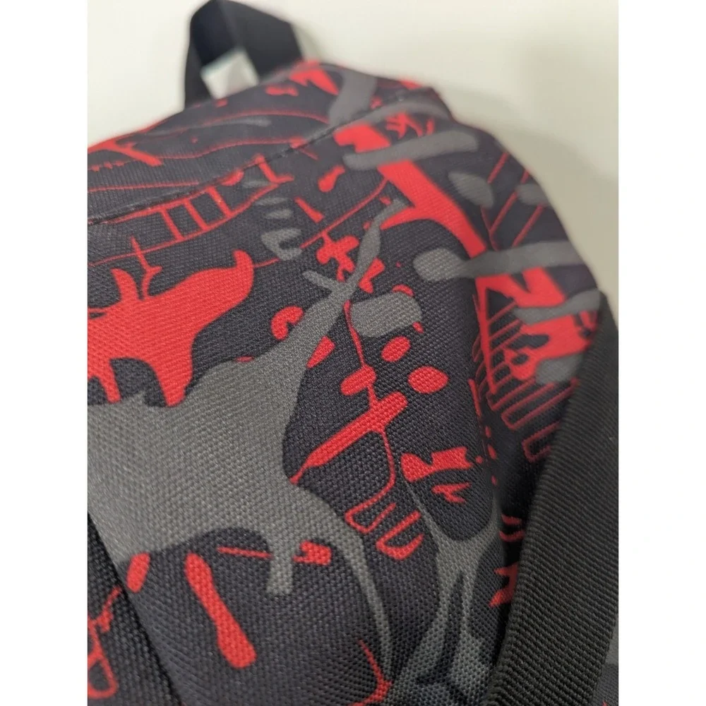 Sport Backpack Travel  Day, School Bag Lightweight Black Red